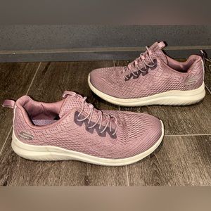 Skechers WOMEN'S BOBS Sport Squad Chaos Face Off Athletic Shoes BLUSH PINK M 8.5